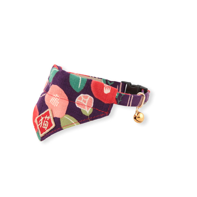 Necoichi Kimono Cat Bandana Collar Purple