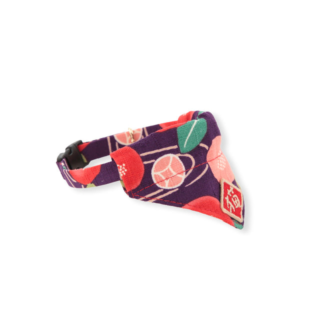 Necoichi Kimono Cat Bandana Collar Purple