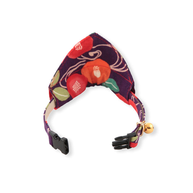 Necoichi Kimono Cat Bandana Collar Purple