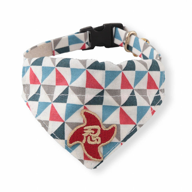 Necoichi Ninja Cat Bandana Collar Blue