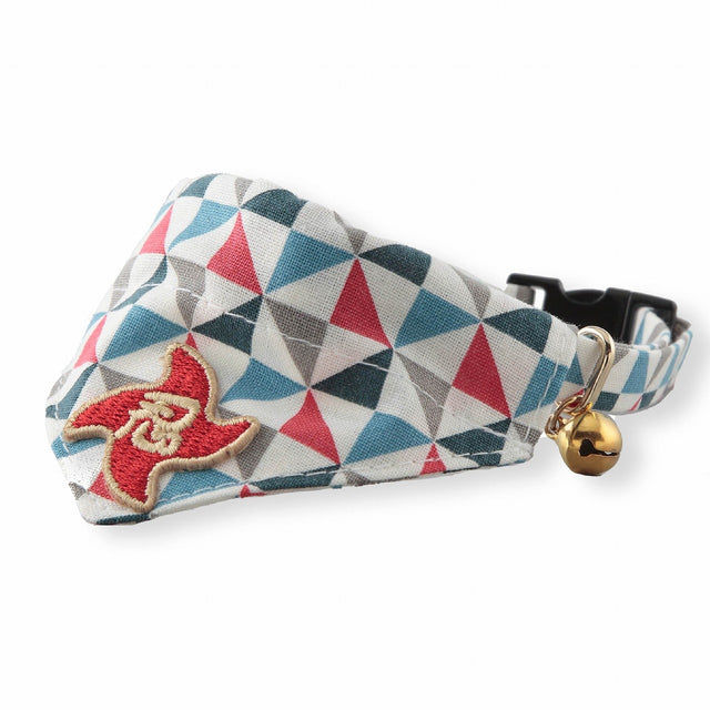 Necoichi Ninja Cat Bandana Collar Blue