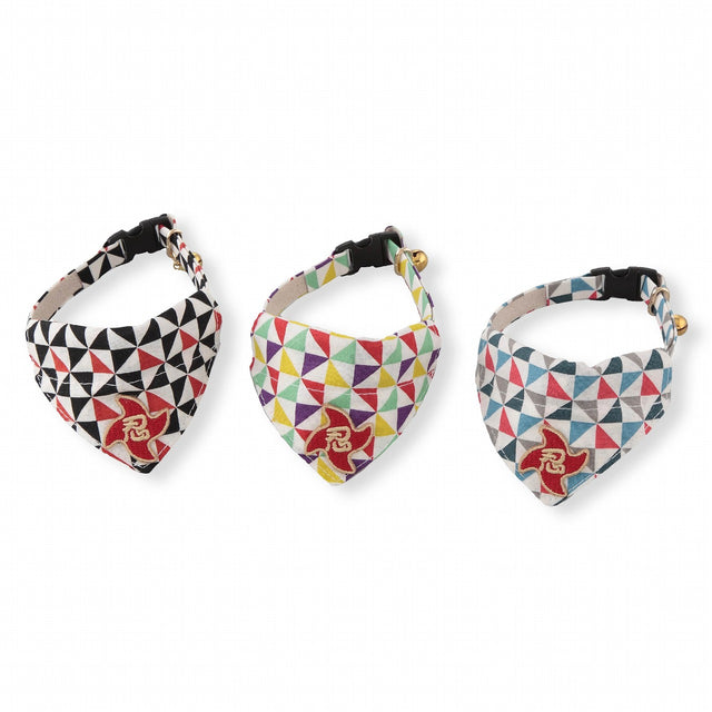 Necoichi Ninja Cat Bandana Collar Yellow
