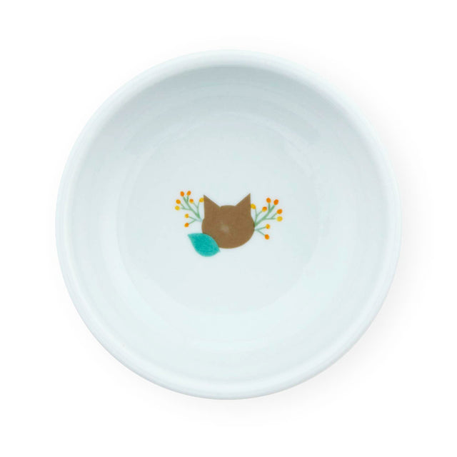 Necoichi Raised Cat Food Bowl (Botanical Garden)
