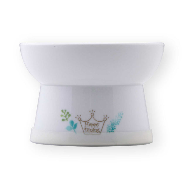 Necoichi Raised Cat Food Bowl (Botanical Garden)