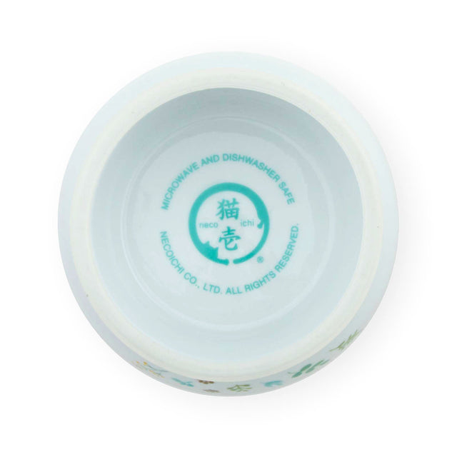 Necoichi Raised Cat Food Bowl (Botanical Garden)