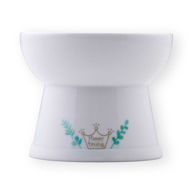 Necoichi Raised Cat Food Bowl (Botanical Garden)