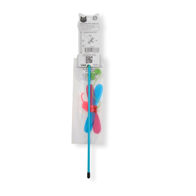 Necoichi Crinkly Critters Fancy Flutterfly Cat Wand
