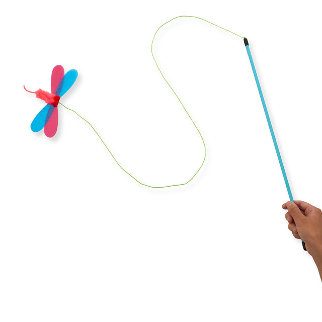 Necoichi Crinkly Critters Fancy Flutterfly Cat Wand
