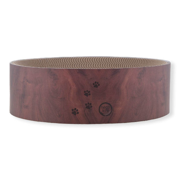 Necoichi Cozy Cat Scratcher Bowl Dark Cherry