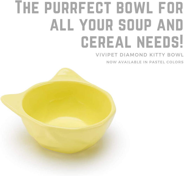ViviPet Diamond Ceramic Kitty Bowl