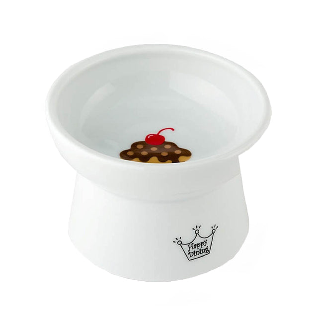 Necoichi Raised Cat Food Bowl (Cupcake)