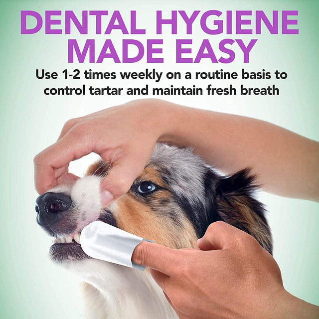 Vet's Best Clean Dental Care Finger Wipes for Dogs and Cats x 50 Wipes