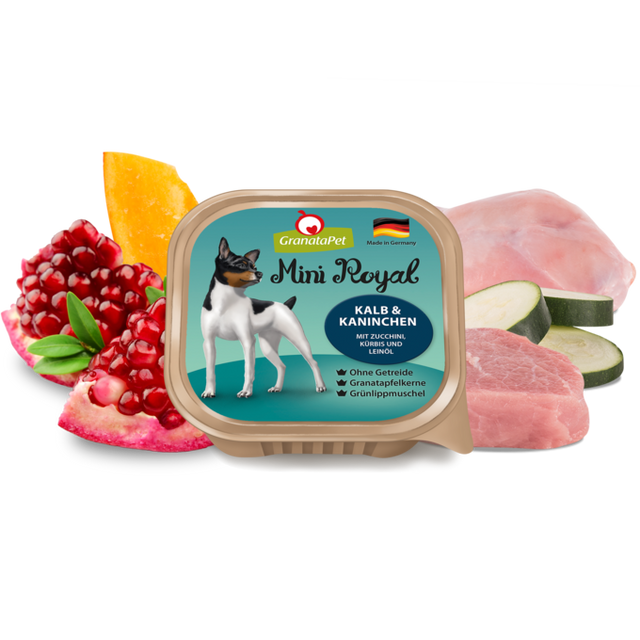 Granatapet Dog wet food Mini Royal veal & coney