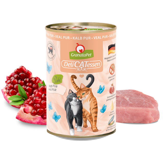 Granatapet Cat wet food DeliCatessen Veal PUR