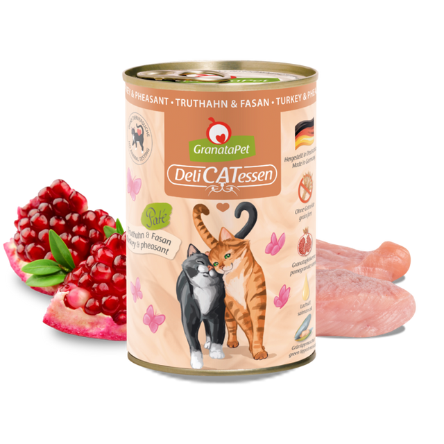 Granatapet Cat wet food DeliCatessen turkey & pheasant