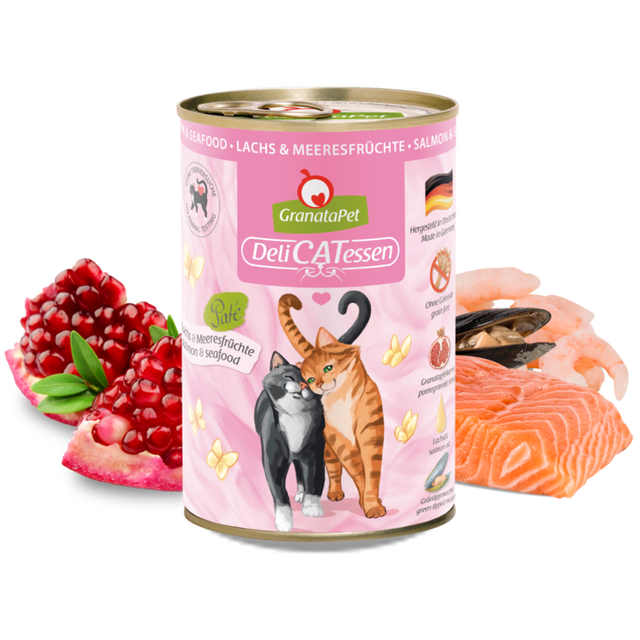 Granatapet Cat wet food DeliCatessen salmon & seafood