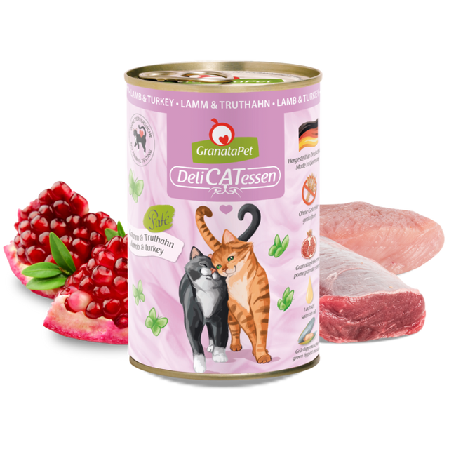 Granatapet Cat wet food DeliCatessen lamb & turkey