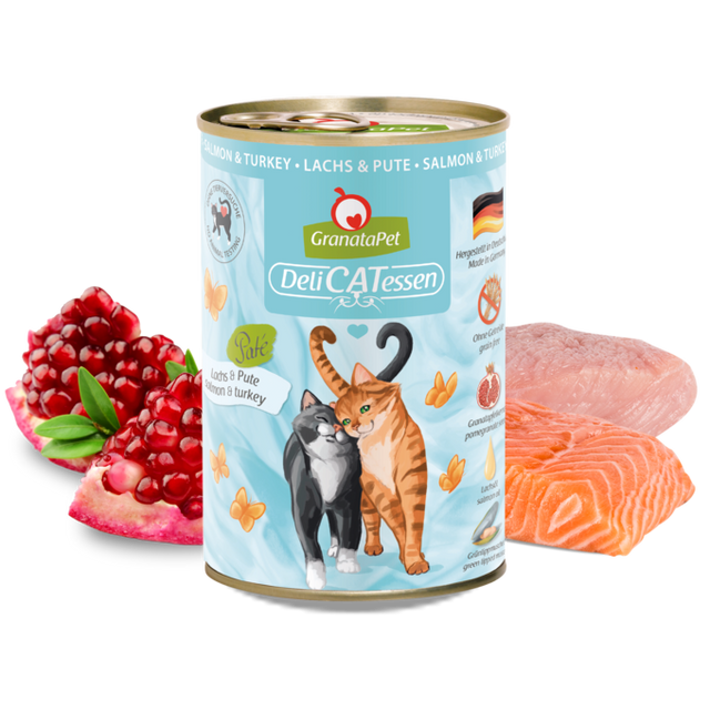 Granatapet Cat wet food DeliCatessen salmon & turkey