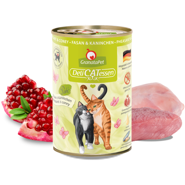Granatapet Cat wet food DeliCatessen pheasant & coney