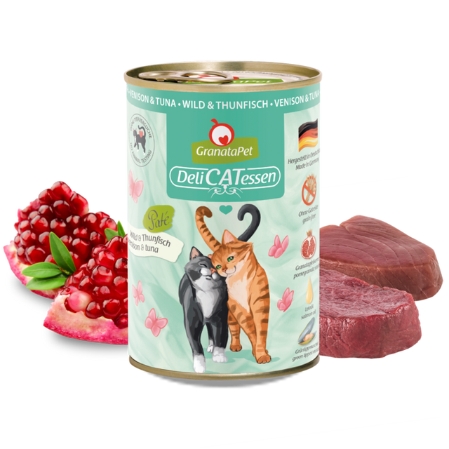 Granatapet Cat wet food DeliCatessen venison & tuna