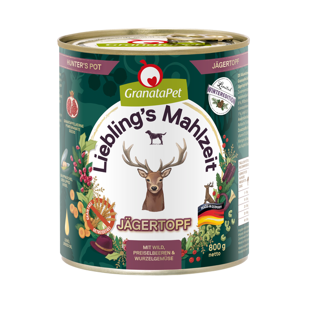 Granatapet Dog wet food Liebling's Mahlzeit Winter Edition