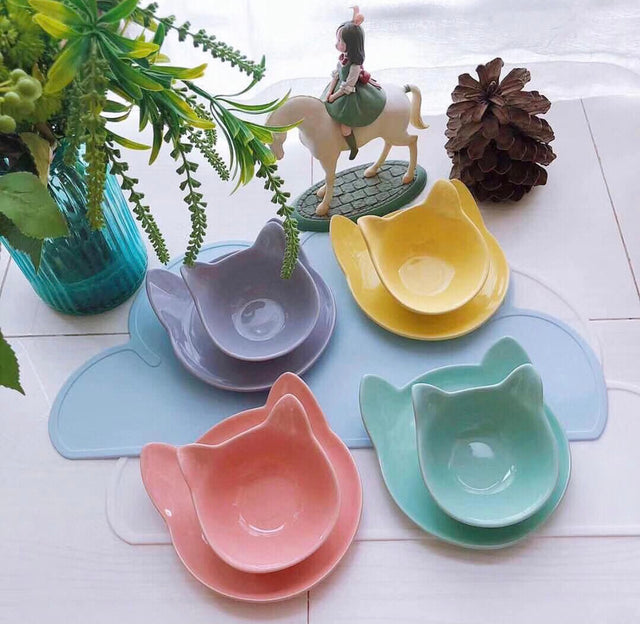 ViviPet Ceramic Kitty Bowl Mini
