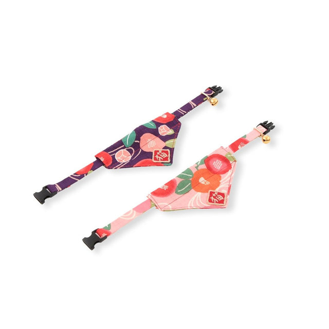Necoichi Kimono Cat Bandana Collar Pink