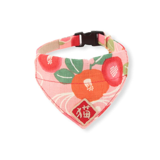 Necoichi Kimono Cat Bandana Collar Pink