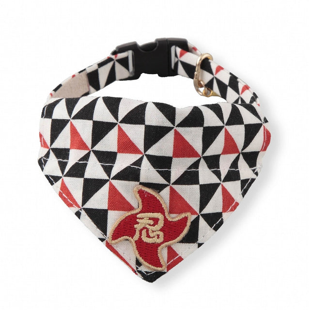Necoichi Ninja Cat Bandana Collar Black