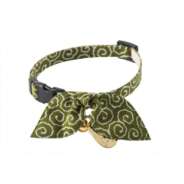 Necoichi Ninja Cat Collar Green