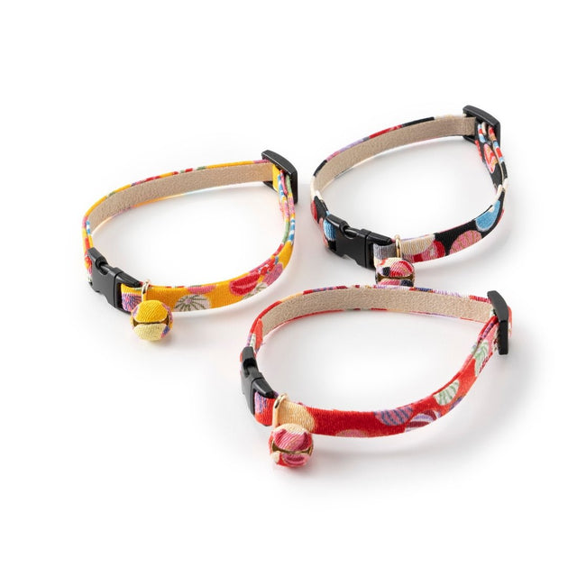 Necoichi Origami Balloon Bell Cat Collar Black