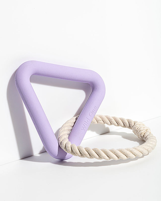 Wild One Dog Toy Triangle Tug - Lilac