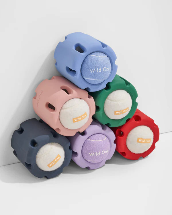 Wild One Dog Toy Tennis Tumble - Navy