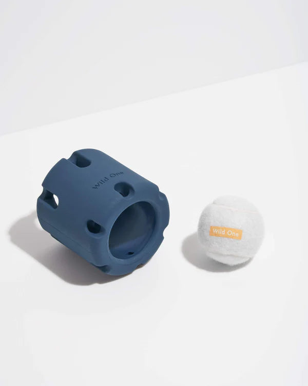 Wild One Dog Toy Tennis Tumble - Navy