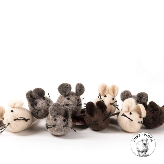 Profeline - Cat Toy Felted Wool Mouse