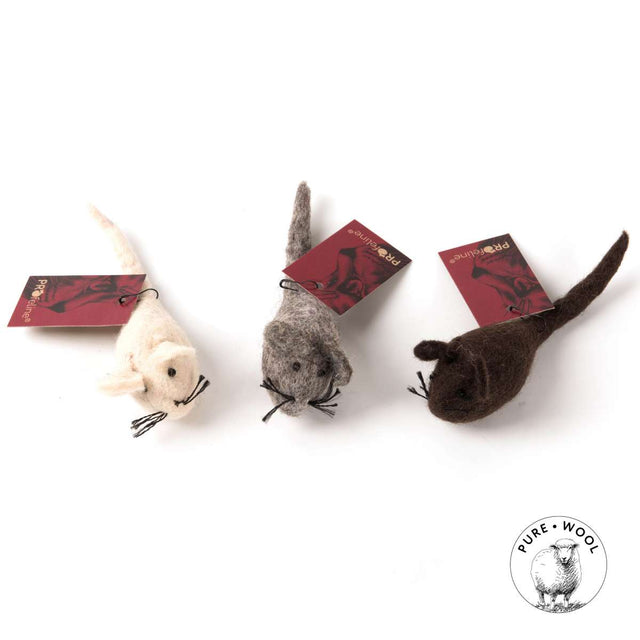Profeline - Cat Toy Felted Wool Mouse