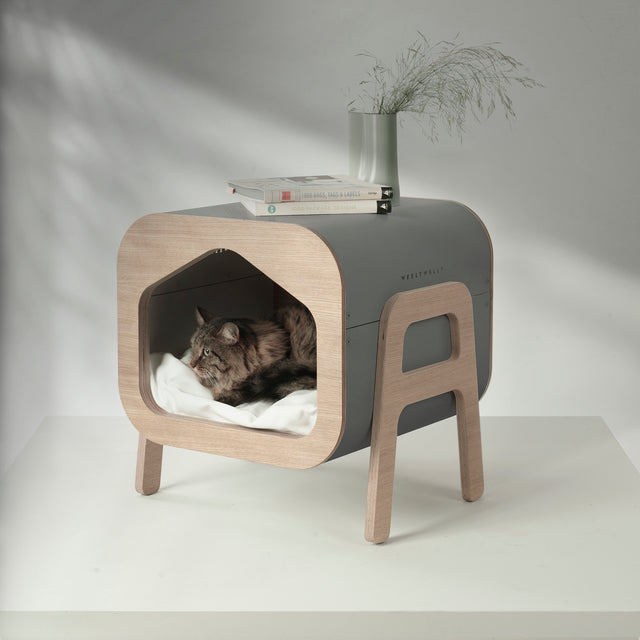 Weelywally Oslo Bedside Pet House Grey