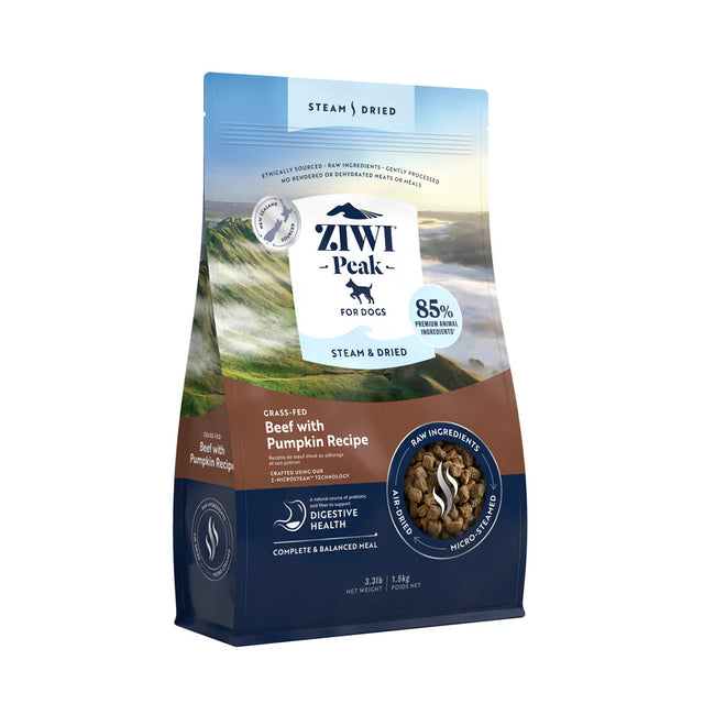 ZIWI Peak Steam & Dried Beef and Pumpkin for Dogs