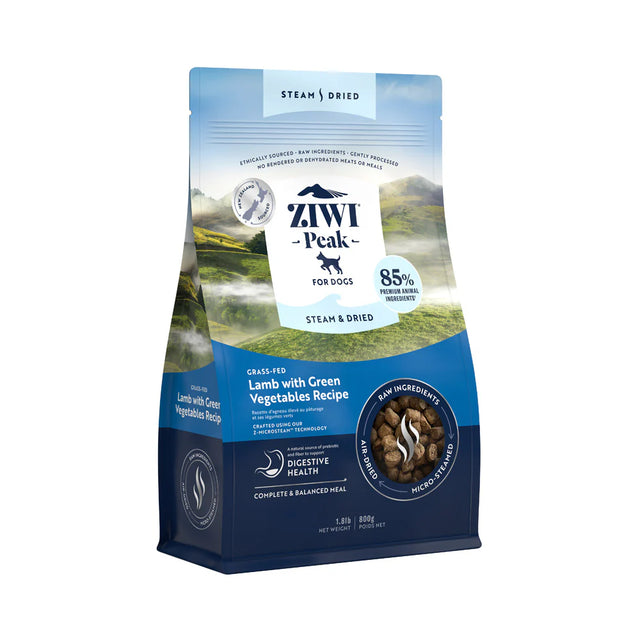 ZIWI Peak Steam & Dried Grass-fed Lamb with Green Vegetables for Dogs