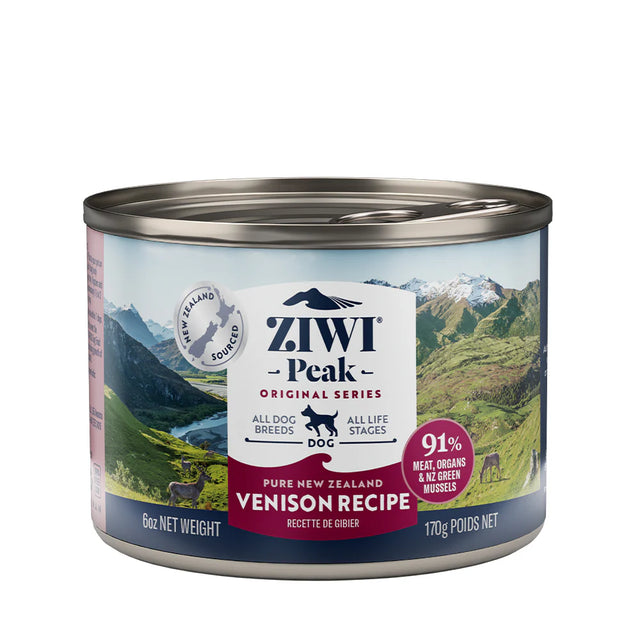 ZIWI Peak Wet Venison Cans For Dogs