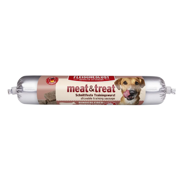 Fleischeslust meat & treat Dog Training Sausage, Beef Liver