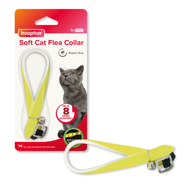 Beaphar Beaphar 1000386 Soft Cat Flea Collar - Reflective 30cm