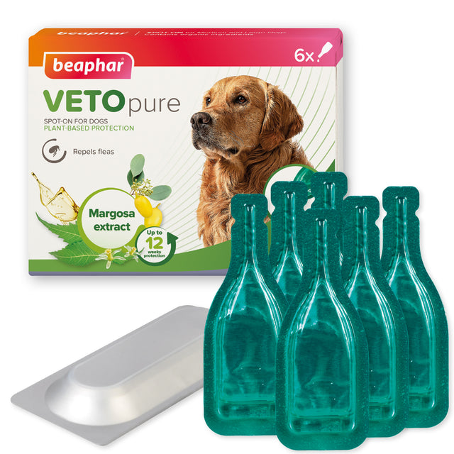 Beaphar VETOpure Plant-Based Protection Flea Spot-On for Dogs