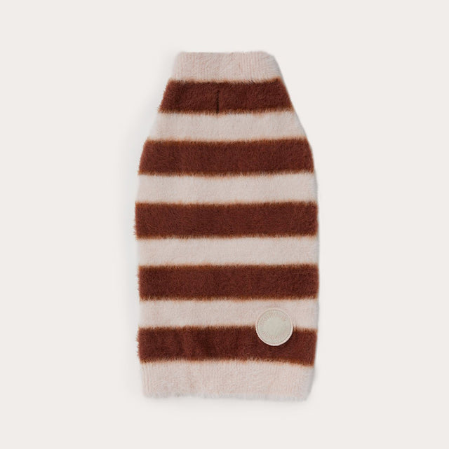 Maxbone Striped Fuzzy Dog Jumper