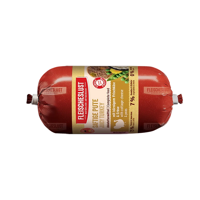 Fleischeslust Junior Dog Wet Food Juicy Turkey