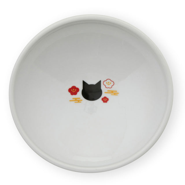 Necoichi Tilted Stress Free Raised Cat Food Bowl (Fuji Limited Edition)