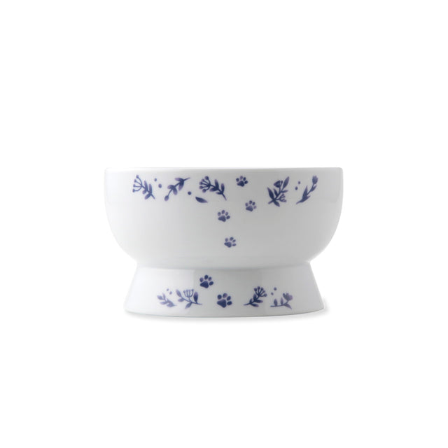 Necoichi Raised Cat Water Bowl (Nordic Blue)