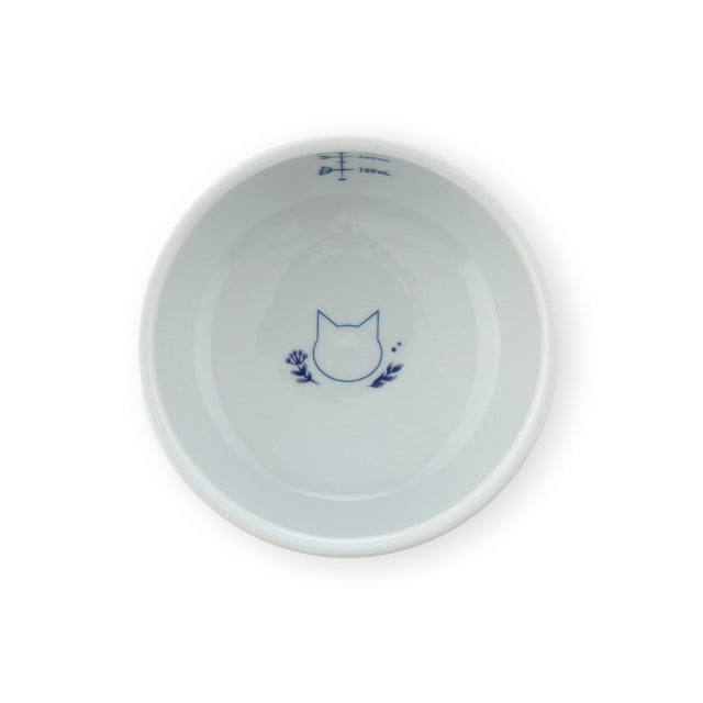 Necoichi Raised Cat Water Bowl (Nordic Blue)