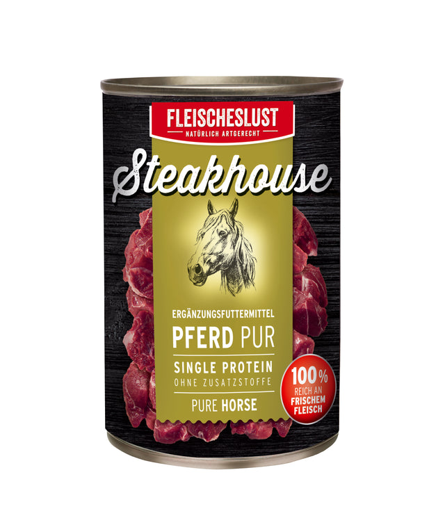 Fleischeslust Steakhouse 100% pure horse for dogs