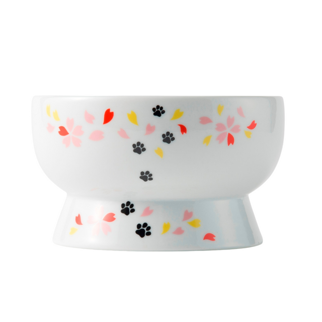 Necoichi Raised Cat Water Bowl (New Sakura Limited Edition)